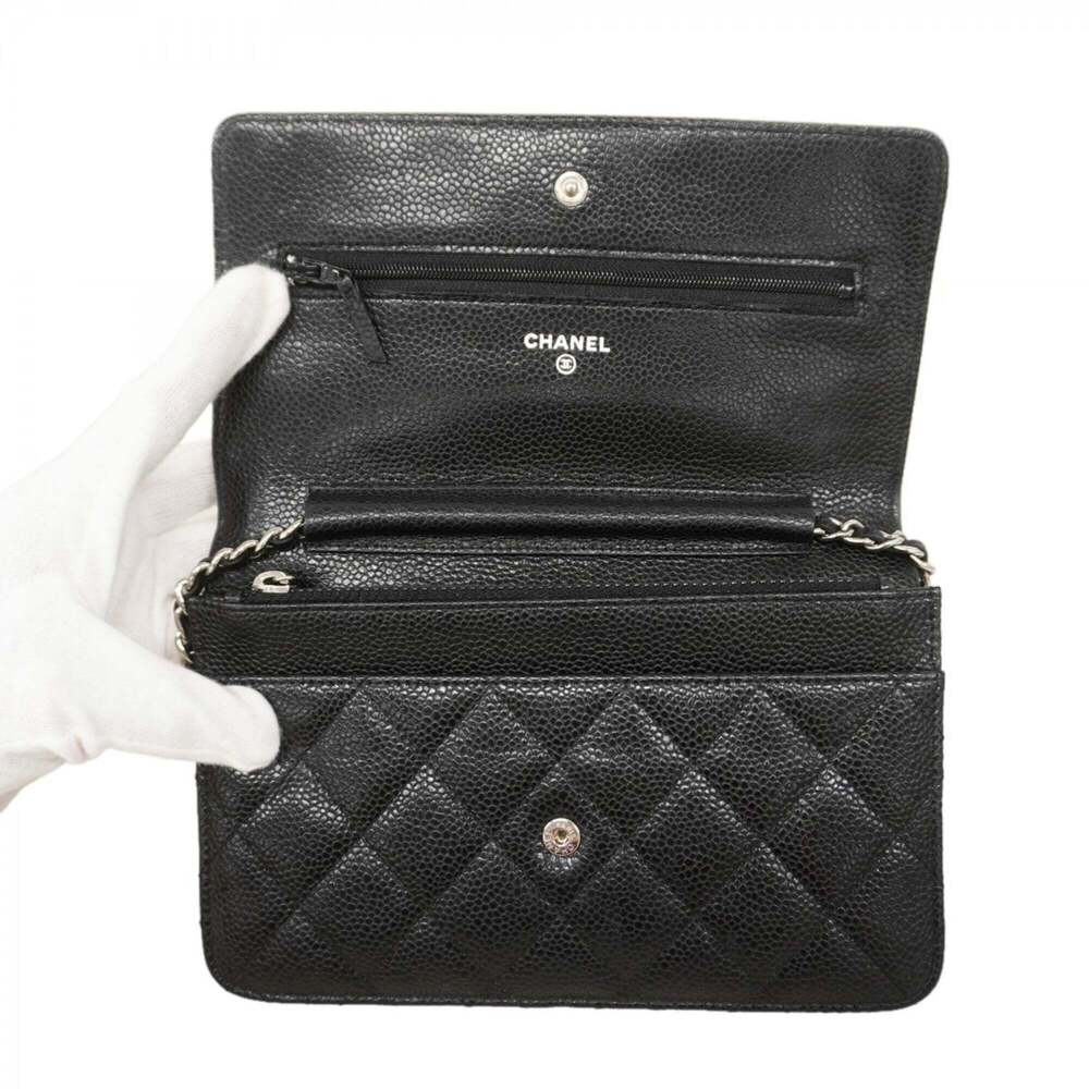 CHANEL Black Caviar Leather Wallet - Picture 4 of 10